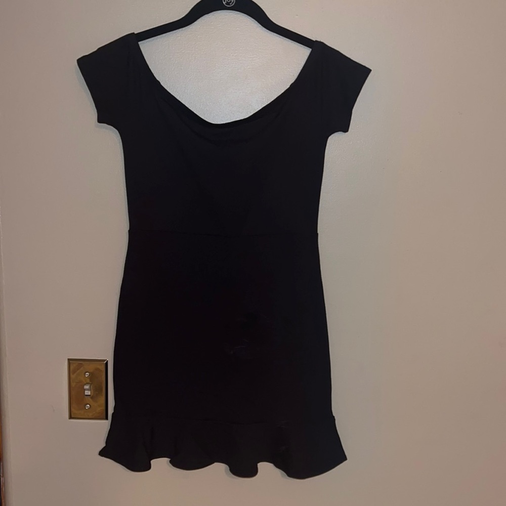 Black mini dress